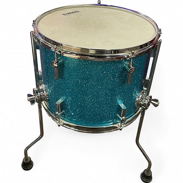 Used Sonor 4 Piece aq2 martini kit teal sparkle Drum Kit