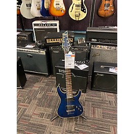 Used Schecter Guitar Research Used Schecter Guitar Research Hellraiser C7 7 String Blue Solid Body Electric Guitar