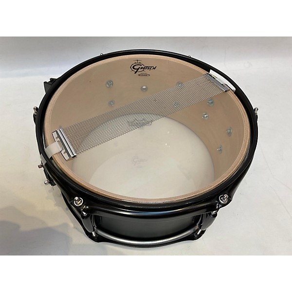 Used Gretsch Drums Used Gretsch Drums 12X6 Mounted Side Snare Drum Ash Black