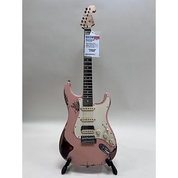 Used Used Luxxtone Choppa S Shell Pink Relic Solid Body Electric Guitar