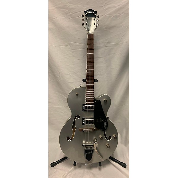 Used Gretsch Guitars Used Gretsch Guitars G5420T Electromatic Metallic Silver Hollow Body Electric Guitar