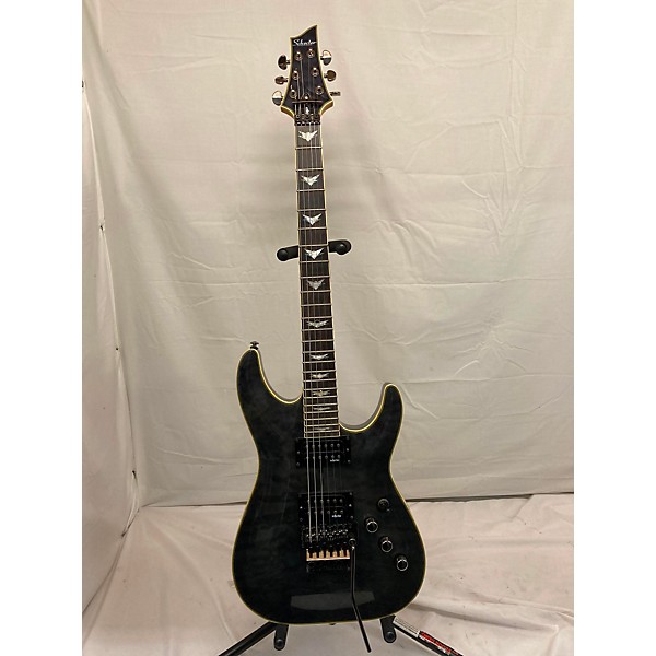 Used Schecter Guitar Research Used Schecter Guitar Research Omen Extreme 6 Floyd Rose Trans Black Solid Body Electric Guitar