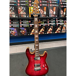 Used Ernie Ball Music Man Used 2022 Ernie Ball Music Man BALL FAMILY RESERVE SABRE TRANS PINK Solid Body Electric Guitar