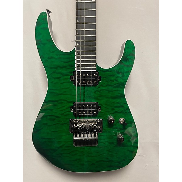 Used Jackson Used Jackson SL2Q Pro Series Soloist Trans Green Solid Body Electric Guitar