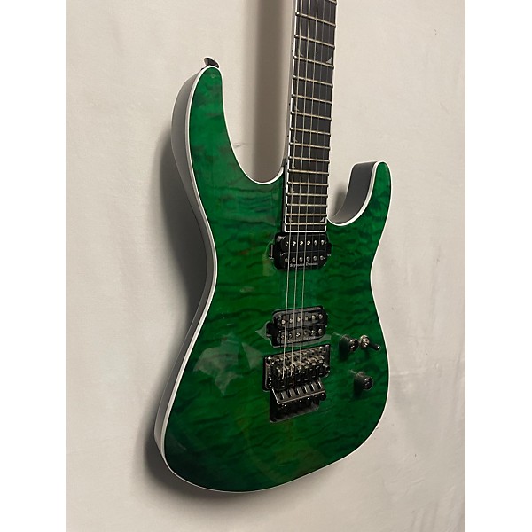 Used Jackson Used Jackson SL2Q Pro Series Soloist Trans Green Solid Body Electric Guitar