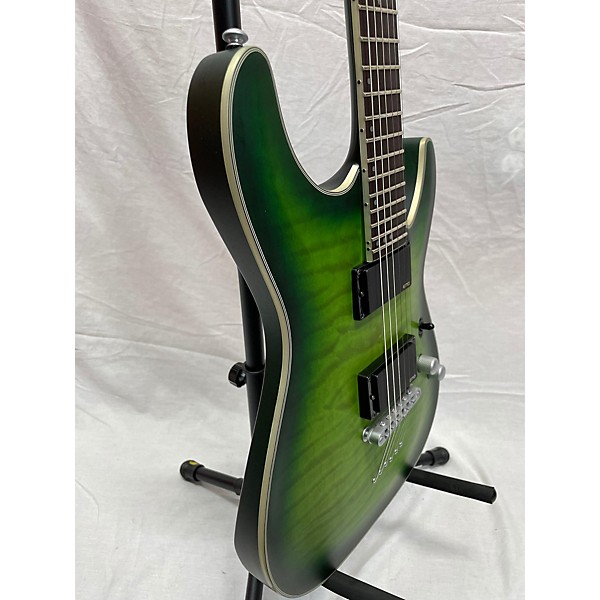 Used Schecter Guitar Research Used Schecter Guitar Research C1 Platinum Trans Green Solid Body Electric Guitar