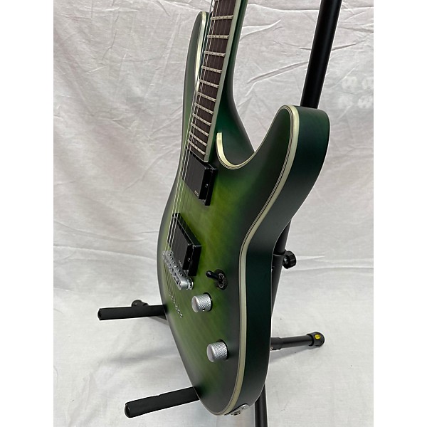 Used Schecter Guitar Research Used Schecter Guitar Research C1 Platinum Trans Green Solid Body Electric Guitar