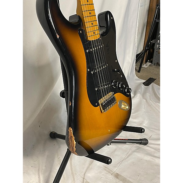 Used Fender Used Fender Stratocaster 50th Anniversary Japan 2 Color Sunburst Solid Body Electric Guitar