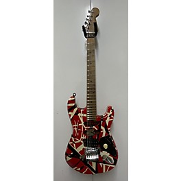 Used EVH Striped Series Frankie Solid Body Electric Guitar