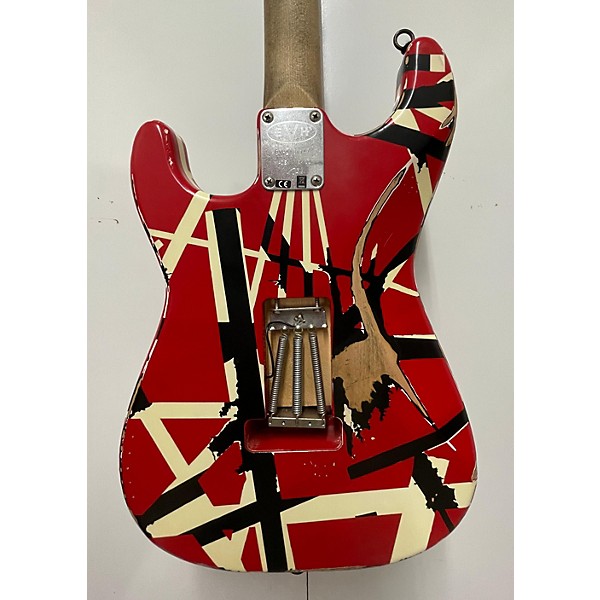 Used EVH Striped Series Frankie Solid Body Electric Guitar