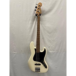 Used Fender Used Fender Deluxe Active Jazz Bass Olympic White Electric Bass Guitar