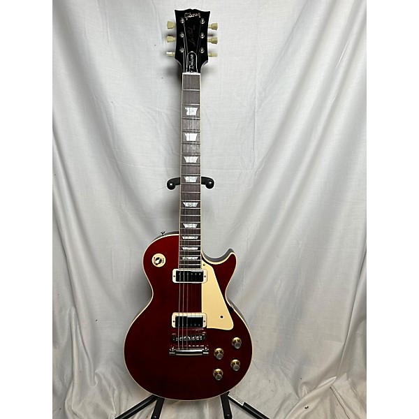 Used Gibson Used Gibson Custom Shop 76 Les Paul Deluxe Wine Red Solid Body Electric Guitar