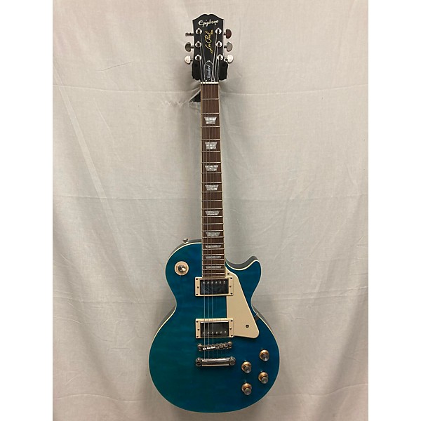 Used Epiphone Used Epiphone Les Paul Standard Ocean Blue Solid Body Electric Guitar