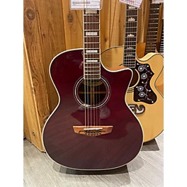 Used D'Angelico Used D'Angelico Premier Series Gramercy Cutaway Wine Red Acoustic Electric Guitar