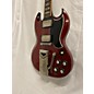 Vintage Gibson Vintage 1961 Gibson SG W/ Sideways Vibrola Cherry Solid Body Electric Guitar thumbnail