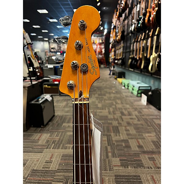 Used Used Squier Vintage Modified Fretless Jazz Bass 2 Tone Sunburst Electric Bass Guitar