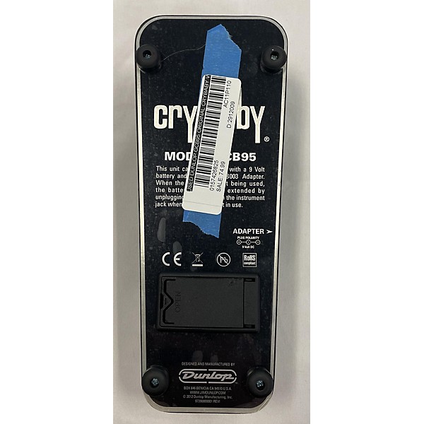 Used Dunlop GCB95 Original Crybaby Wah Effect Pedal