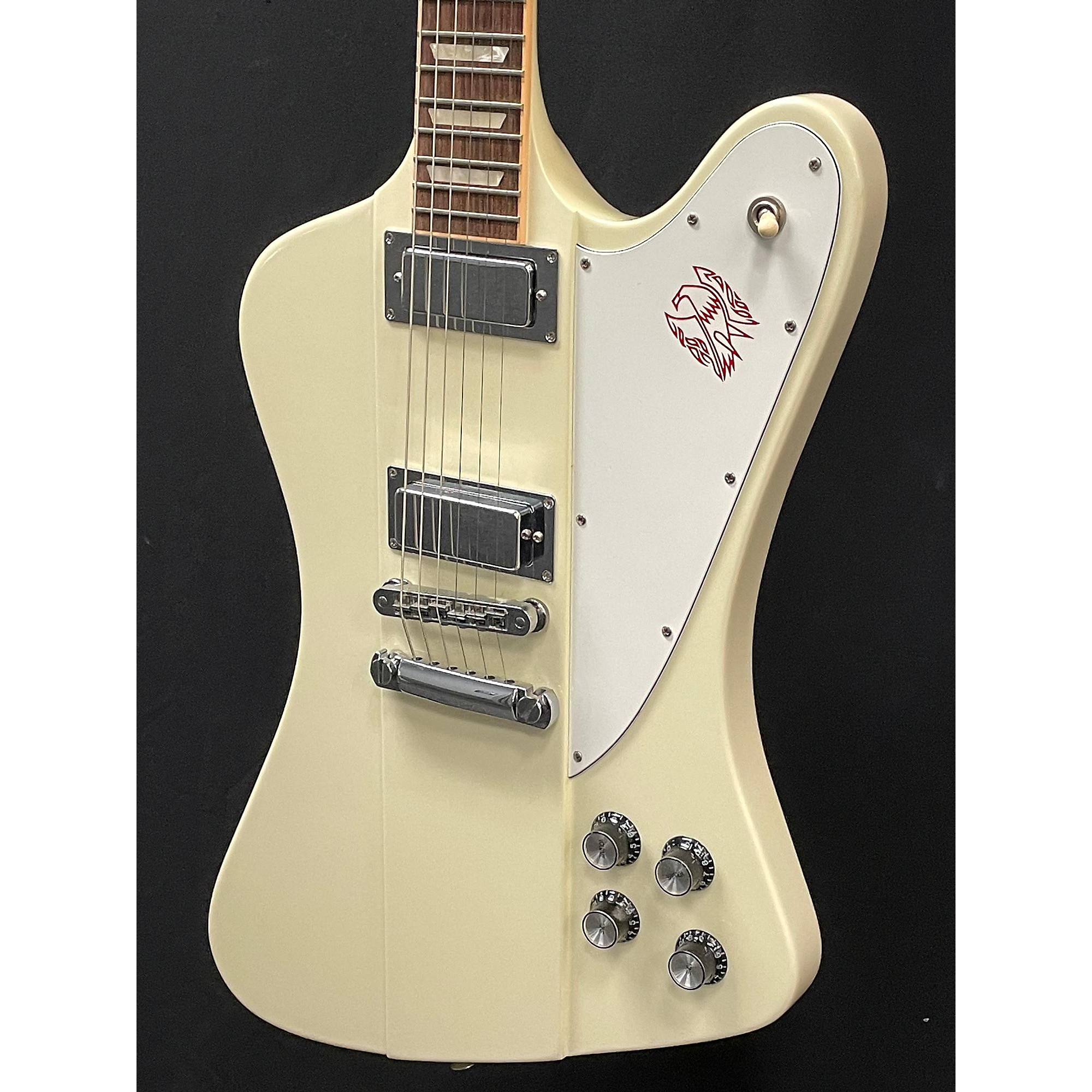 Used Gibson 2014 Firebird 120th Anniversary Solid Body Electric Guitar  Antique White | Guitar Center