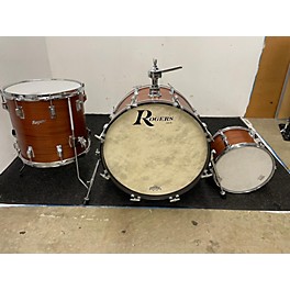 Used Slate Digital Used Rogers 3 piece Holiday Mahogany Drum Kit