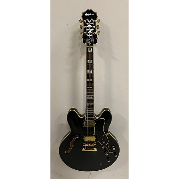 Used Epiphone Used Epiphone Sheraton II Black Hollow Body Electric Guitar