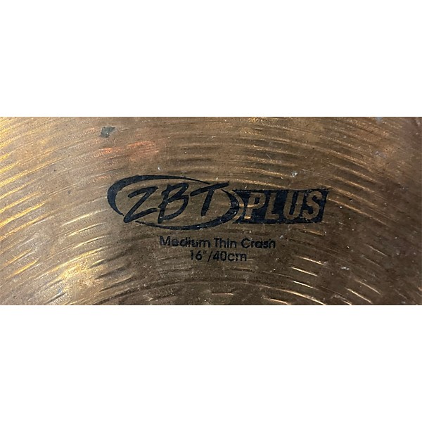 Used Zildjian 16in ZBT Plus Medium Thin Crash Cymbal