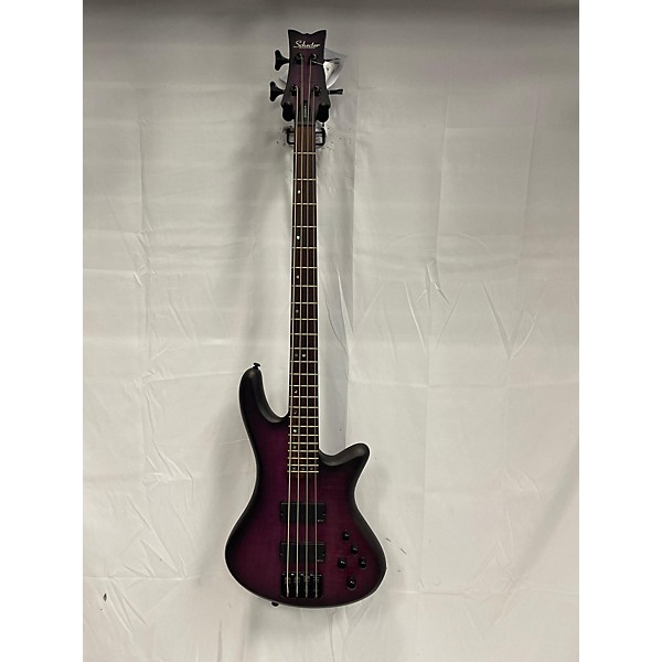 Used Schecter Guitar Research Used Schecter Guitar Research Stiletto Studio 4 Trans Purple Electric Bass Guitar