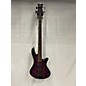 Used Schecter Guitar Research Used Schecter Guitar Research Stiletto Studio 4 Trans Purple Electric Bass Guitar thumbnail