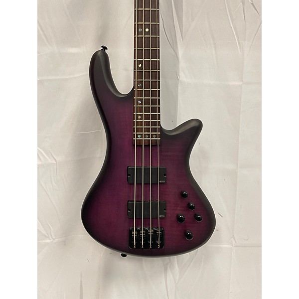 Used Schecter Guitar Research Used Schecter Guitar Research Stiletto Studio 4 Trans Purple Electric Bass Guitar