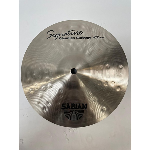 Used SABIAN 10in SIGNATURE GLENNIES GARBAGE Cymbal