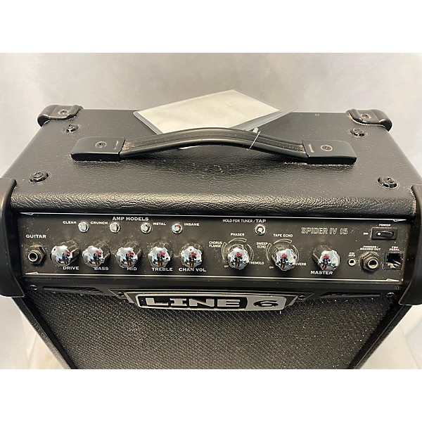 Used Line 6 Spider IV 15W 1X8 Guitar Combo Amp