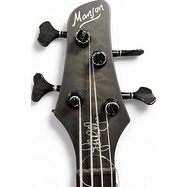 Used Manson Guitars JOHN PAUL JONES Electric Bass Guitar Trans Black