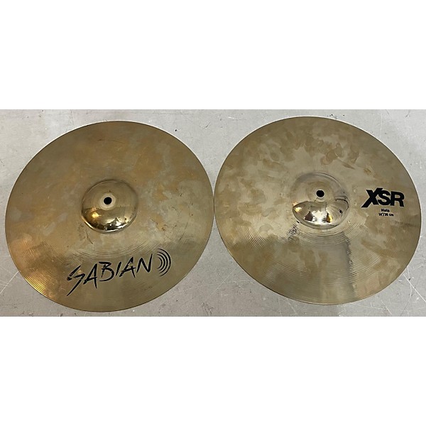 Used SABIAN Used SABIAN 14in XSR HI HAT PAIR Cymbal