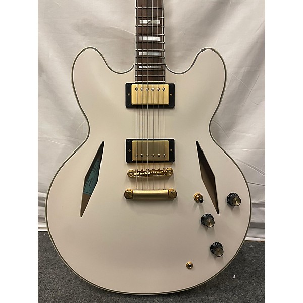 Used Epiphone Used Epiphone Emily Wolfe "White Wolfe" Sheraton White Hollow Body Electric Guitar