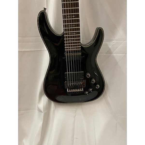 Used Schecter Guitar Research Used Schecter Guitar Research Hellraiser C7 Floyd Rose Sustaniac Black Solid Body Electric G...