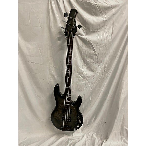 Used Sterling by Music Man Used Sterling By Music Man StingRay Ray34 Burl Top Rosewood Fingerboard Black Satin Electric Ba...