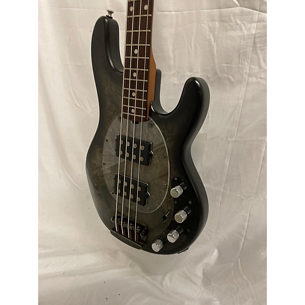 Used Sterling by Music Man Used Sterling By Music Man StingRay Ray34 Burl Top Rosewood Fingerboard Black Satin Electric Ba...