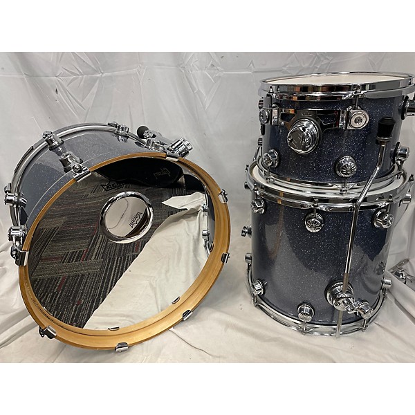 Used Used NATAL 3 piece ASH 3 PIECE Silver Sparkle Drum Kit