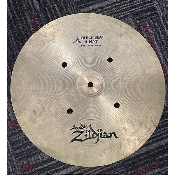 Used Zildjian 14in Quick Beat Hi Hat Bottom Cymbal