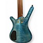 Used Warwick Corvette Double Buck 5 String Trans Blue Electric Bass Guitar