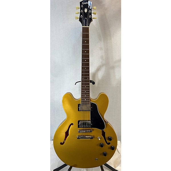 Used Epiphone Used Epiphone ES335 Metallic Gold Hollow Body Electric Guitar