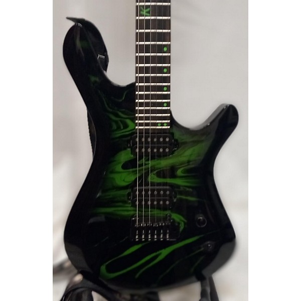 Used Kiesel vanquish Black Swirl Black Swirl Solid Body Electric Guitar