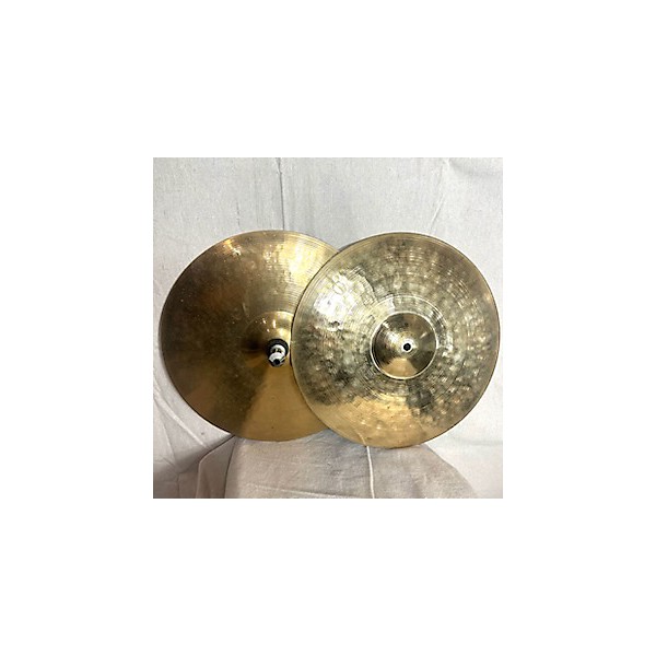 Used Paiste 14in Signature Medium Hi Hat Pair Cymbal