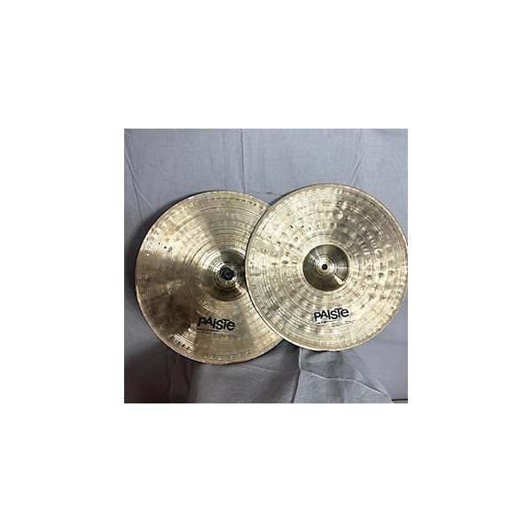 Used Paiste 14in Signature Medium Hi Hat Pair Cymbal