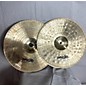 Used Paiste 14in Signature Medium Hi Hat Pair Cymbal