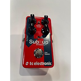 Used TC Electronic Sub N Up Octaver Effect Pedal