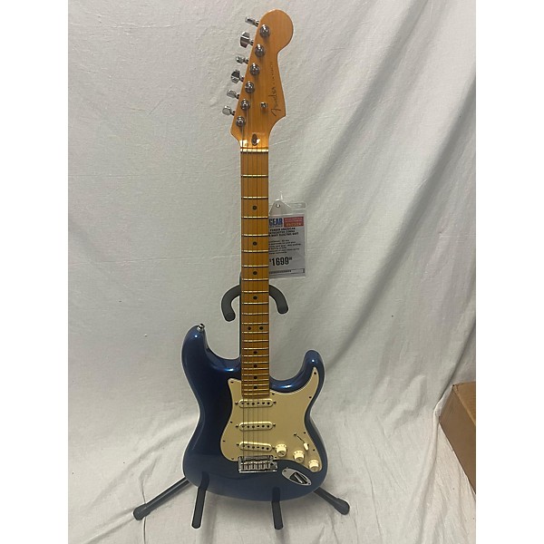 Used Fender Used 2021 Fender American Ultra Stratocaster Cobra Blue Solid Body Electric Guitar