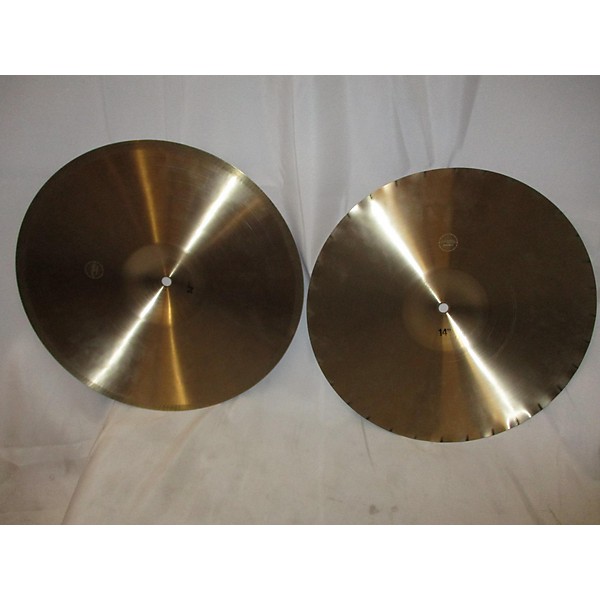 Used Paiste 14in Formula 602 Sound Edge Hi Hat Pair Cymbal