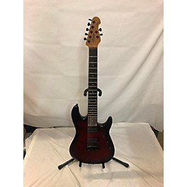 Used Sterling by Music Man Used Sterling By Music Man Jason Richardson Cutlass 7 Red Burst Solid Body Electric Guitar