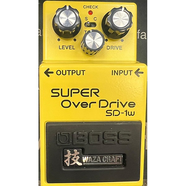 Used BOSS SD1W Super Overdrive Waza Craft Effect Pedal