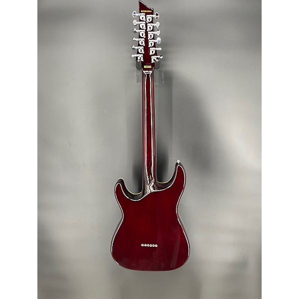 Used Schecter Guitar Research Used Schecter Guitar Research C/sh-12 Trans Red Hollow Body Electric Guitar